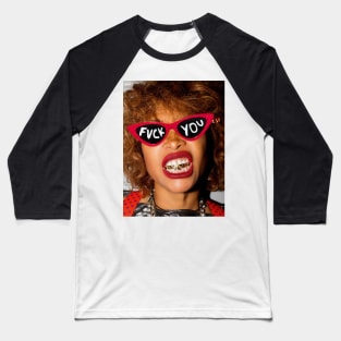 Erykah Badu f*ck Style Trand Glasses Baseball T-Shirt